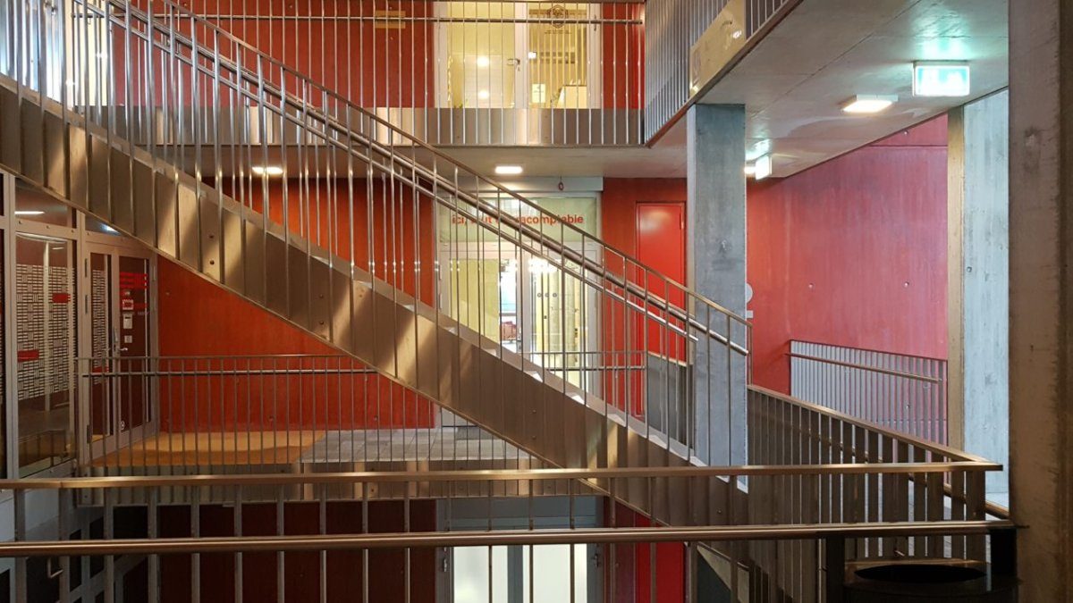 Escalier intérieur du cabinet Triportail